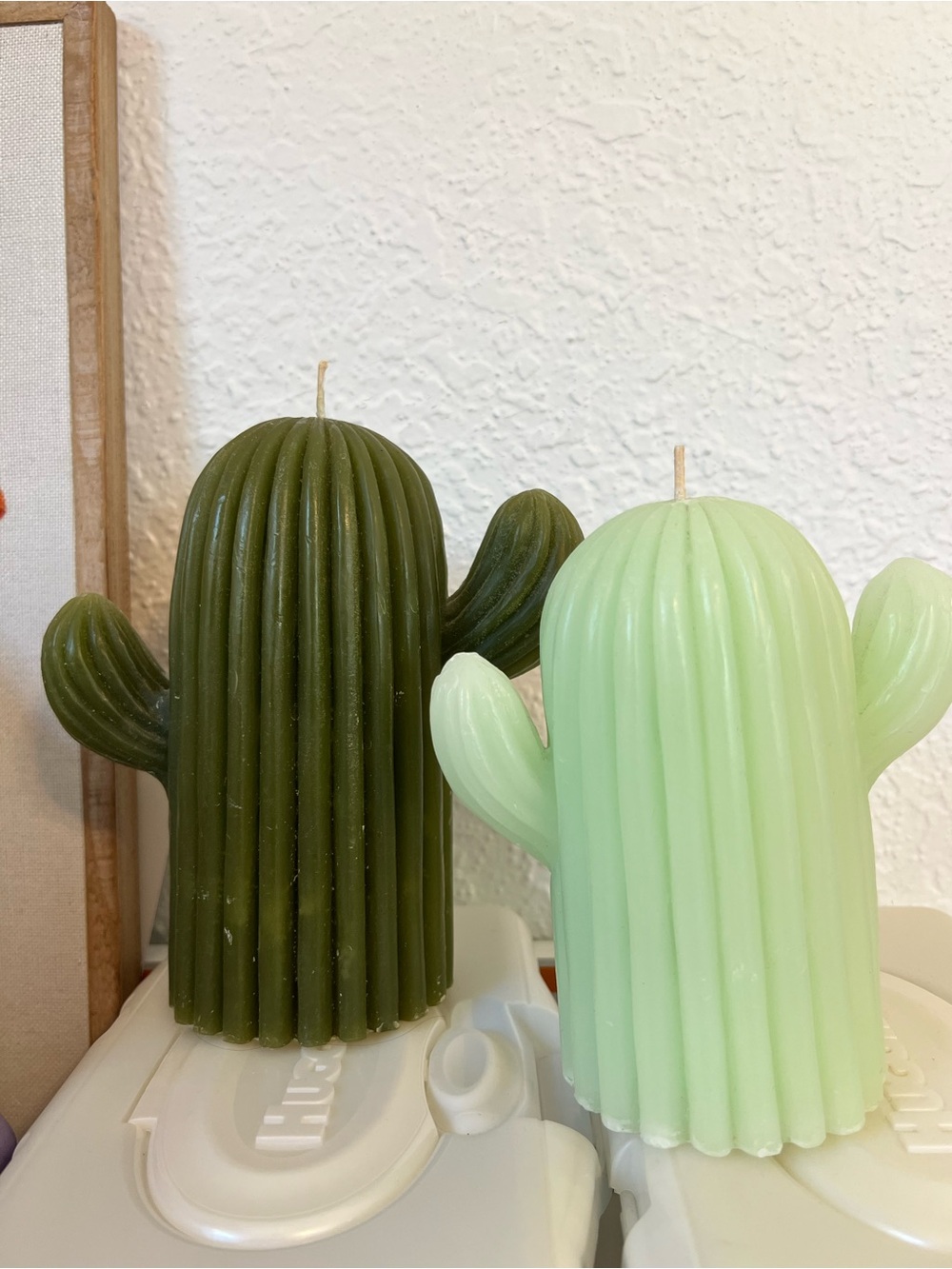 Cactus Shaped Decorative Candle - Green